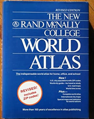 #ad The New Rand McNally College World Atlas Hardcover $6.91