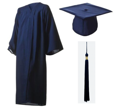 #ad #ad Oak Hall Navy Blue Graduation Gown Cap amp; Tassel Expedited Shipping Available $14.95