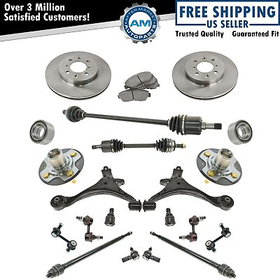 #ad 21 Piece Steering Suspension amp; Brake Kit Control Arms Axles Tie Rods Brakes New $512.39