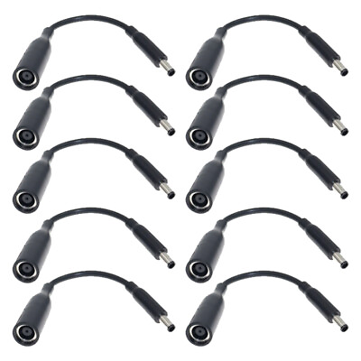 #ad LOT 10 Power Charger Converter Adapter Cable For DELL small Tips 7.4mm To 4.5mm $13.79