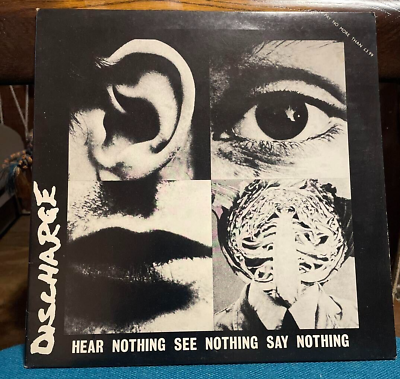 #ad DISCHARGE Hear Nothing See Nothing Say Nothing LP 1983 VAP 35102 25 $114.35