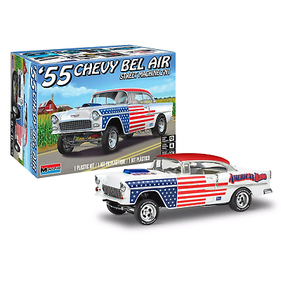 #ad Revell 55 Chevy Bel Air Street Machine 2n1 Skill 4 $25.95
