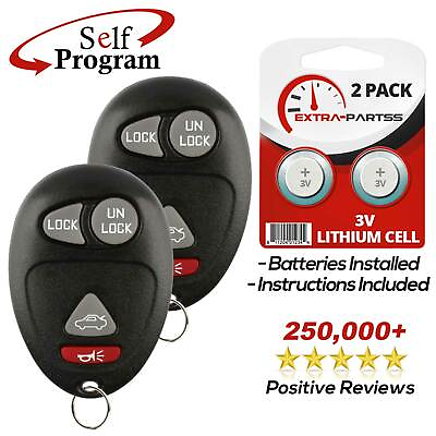#ad 2 For 2001 2002 2003 2004 2005 Buick Century Car Remote Keyless Entry Key Fob $10.49