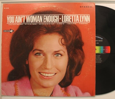 #ad Loretta Lynn Lp You Aint Woman Enough On Decca Vg Vg $12.99