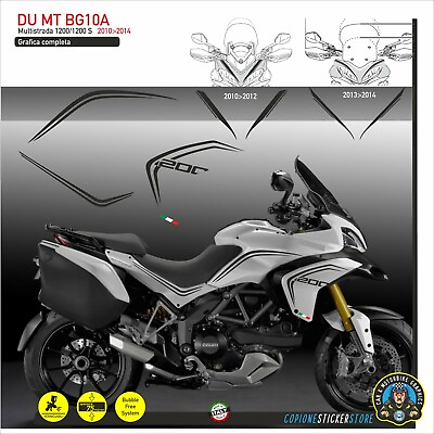 #ad Graphic Adhesives Compatible Motorcycle DUCATI Multistrada S 1200 2010 2014 U M $87.13