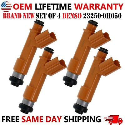 #ad New DENSO Set of 4 Fuel Injectors For 2002 2004 Toyota Camry Solara 2.4L $179.60