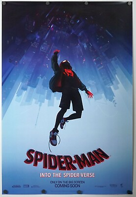 #ad Spider man Into The Spider verse original DS movie poster 27x40 MP4U Advance $74.89