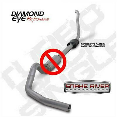 #ad DIAMOND EYE 4quot; EXHAUST FOR 94 97 FORD DIESEL F250 F350 7.3L STOCK CAT NO MUFFER $474.99