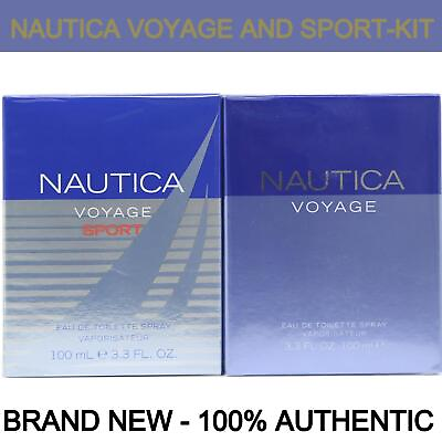 #ad Nautica Voyage Sport amp; EDT Men#x27;s 2 Pack Spray 100ml 3.4oz NEW $37.39