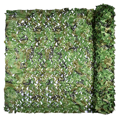 #ad Military Camo Netting Camouflage Sunshade Mesh Net for Hunting Blind Party Decor $9.50