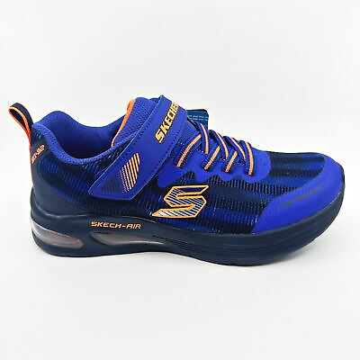 #ad Skechers Skech Air Dual Blue Orange Kids Size 3 Sneakers $39.95