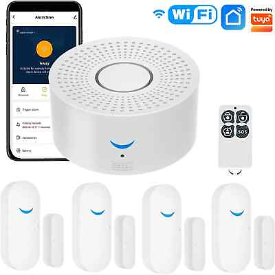 #ad Wireless WiFi Automation Security Alarm System With Door Sensor Motion Sensor $90.01