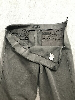 #ad Talbots Pants Womens Size 16* Side Zip Slash Closure Gray Trousers Stretch $14.99