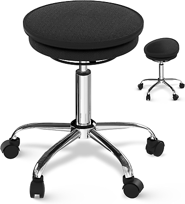 #ad Wobble Stool Air balance ball chair on wheels alternative rolling stool with for $78.42