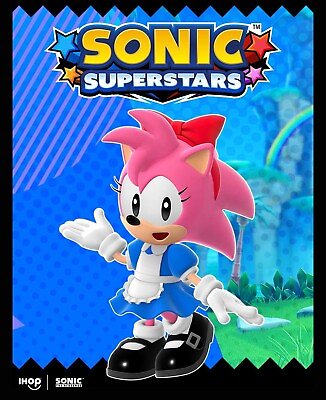 #ad Sonic Superstars RETRO DINER STYLE AMY IHOP Exclusive Xbox PS5 Switch $9.95