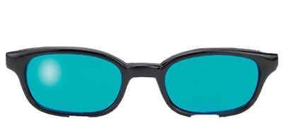 #ad KD#x27;s Original Sunglasses Black Frame Turquoise Blue Lens Authorized US Dealer $9.99