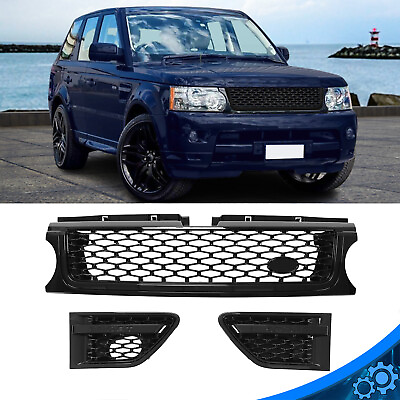 #ad For Range Rover Sport 10 13 Autobiography Mesh Grille Air Side Vents GLOSS BLACK $86.00