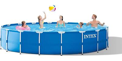 #ad Intex 18ft x 48 or 10FT X 30 FT Metal Frame Above Ground Pool Set $134.99