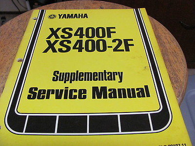 #ad Yamaha 1978 XS400F XS400 2F Supplementary Service Manual 29pgs $18.62