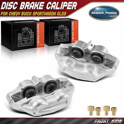#ad 2x Front Left amp; Right Brake Caliper for Chevy Chevelle 67 68 Buick Olds 4 Piston $155.99