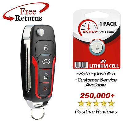 #ad For 2010 2011 2012 2013 2014 Ford Mustang Keyless Entry Remote Fob Flip Key $13.79