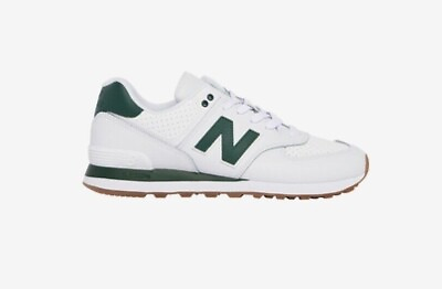 #ad New Balance 574 White Green Wheat U574FNS Men Size 7.5 13 NEW Classic Trainer $74.88