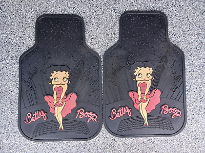 #ad #ad Plasticolor Vintage Betty Boop Two Rubber Front Floor Mats From 2009 $19.95