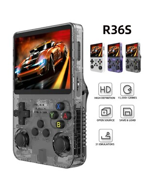 #ad Open Source R36S Retro Handheld Video Game Console Linux System 3.5 Inch IPS Scr $47.00