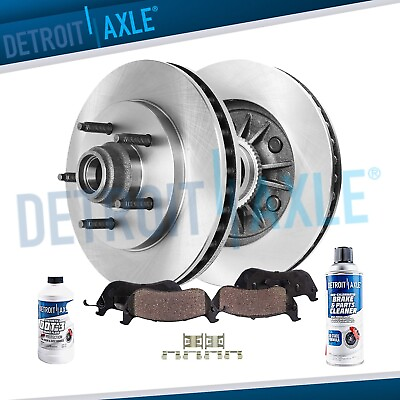 #ad 2WD Front Disc Rotors Ceramic Brake Pads for 2000 2001 2003 Ford F 150 F150 $139.16