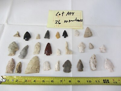#ad arrowhead arrowheads huge lot of 26 Tippecanoe Co. IN ancient artifacts quot;AH4quot; $49.99