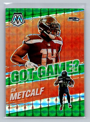 #ad 2021 Panini Mosaic #GG 16 DK Metcalf Got Game? Mosaic Green Seattle Seahawks $1.60