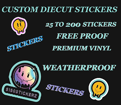 #ad Custom Vinyl Stickers Die Cut Stickers Logo Stickers Free Proof $60.00