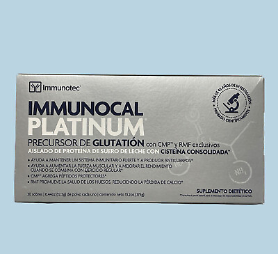 #ad Immunotec Immunocal Platinum Glutathione Precursor 30 pouches Exp 09 2024 $90.00