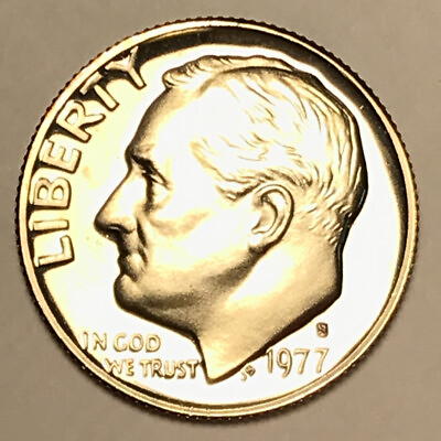 #ad 1977 S PROOF ROOSEVELT DIME $1.16