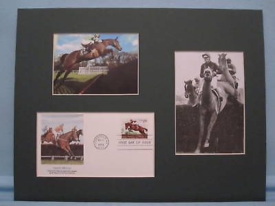 #ad Steeplechase Racing over the Hurdles amp; First day Cover of its own stamp $39.99