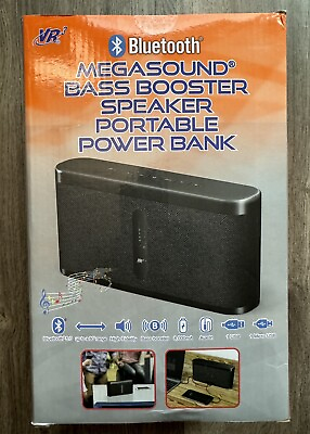 #ad VR3 Megasound Bass Booster Bluetooth Speaker amp; 8000mA Portable Power BRAND NEW $29.97