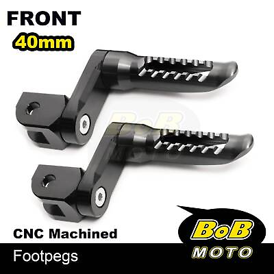 #ad BOB 40mm Lower Rider Footpegs BLACK For Honda CBR 600 RR ABS 09 10 11 12 13 14 $55.45