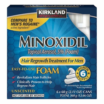 #ad ✳️Kirkland Minoxidil 5% Foam Men Hair Regrowth Treatment Hair Loss Treatment ✳️ $14.44