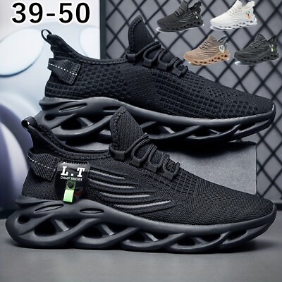 #ad Men#x27;s Lace up Non slip Sneakers Lightweight Comfortable and Breathable $49.97
