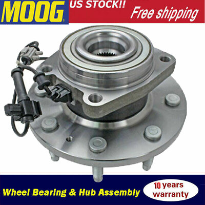 #ad 4WD Front Moog Wheel Bearing amp; Hub for Chevy Silverado GMC Sierra 2500HD 3500HD $175.78