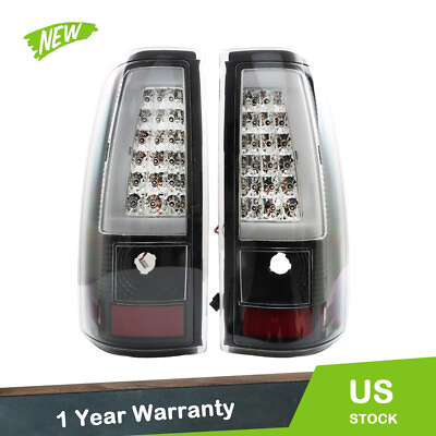 #ad LED Clear Tail Light Lamps For Chevy Silverado 1500 2500 2003 2006 LeftRight $83.05
