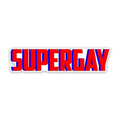 #ad Super Gay Pride LGBTQ 6quot; Wide Sticker Includes Two Stickers $5.99