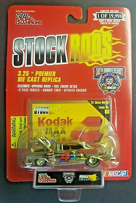 #ad 1998 Racing Champions Stock Rods #x27;57 Chevy Bel Air Sterling Marlin 4 Kodak HW4 $6.99