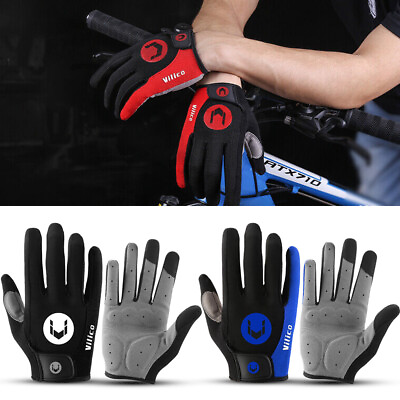 #ad Biker TouchScreen Gloves Racing Cycling Motorcycle Mechanics Full Finger Gloves $10.99