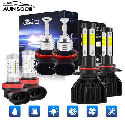 #ad For Volvo	C30 C70 2007 13 S40 V50 2005 11 LED Headlight Fog Light Bulbs 9005 H11 $45.99