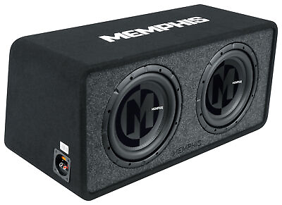 #ad Memphis Audio PRXE12D2 1200 Watt Dual 12quot; Loaded Subwoofer Enclosure Box 2 ohm $299.89