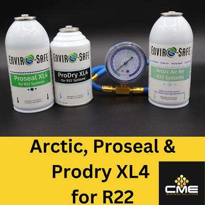 #ad Envirosafe Arctic Air for R22 Proseal XL4 Prodry XL4 and gauge for R 22 $89.99