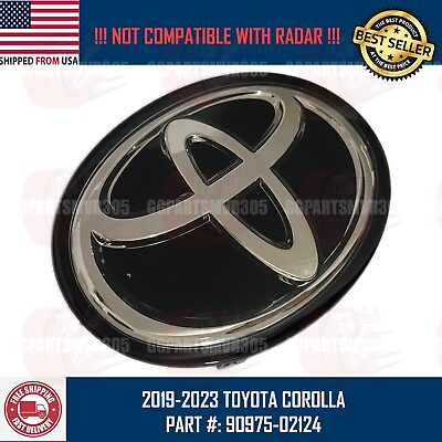 #ad FITS TOYOTA COROLLA 2019 2020 2021 2022 2023 FRONT GRILLE EMBLEM 90975 02124 $34.95