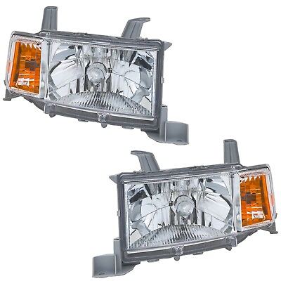 #ad #ad Headlights Set For 2004 2006 Scion xB Headlamps Left and Right Pair $89.89