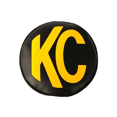 #ad KC Hilites Cover; 6quot; Vinyl Black W Yelllow Kc Soft Pr Headlight Cover 5102 $24.99